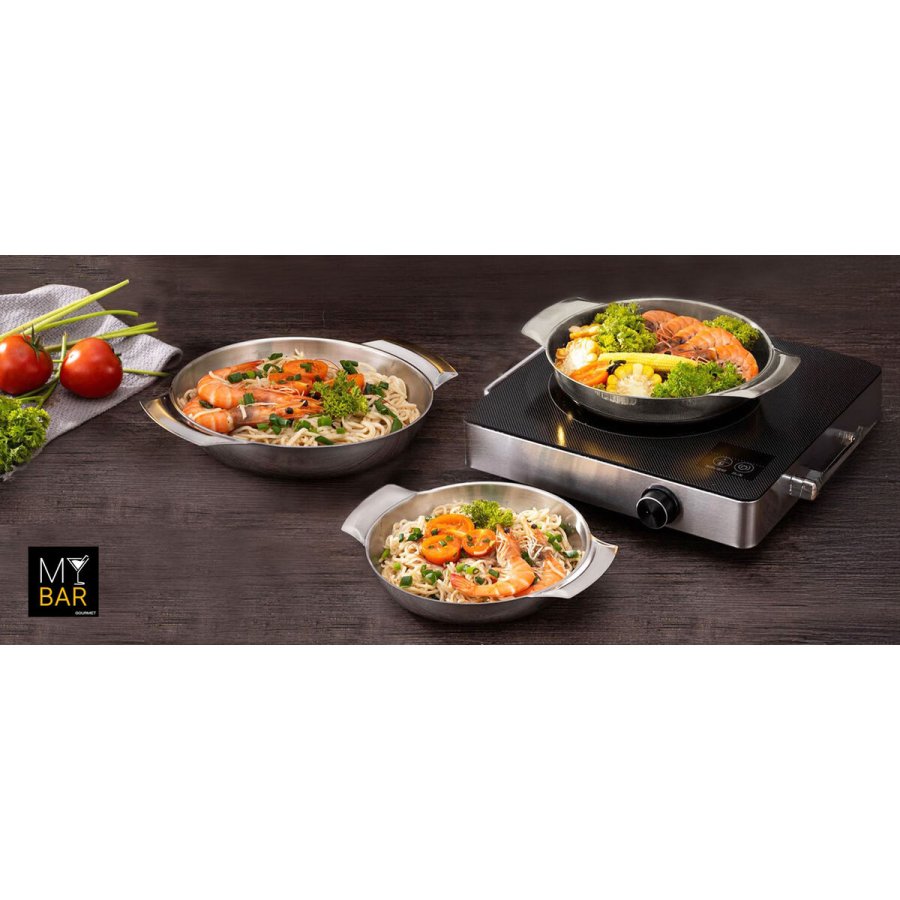 Kasserolle My Bar S�lvfarvet Rustfrit st�l � 16 cm (12 enheder) #5