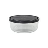 Madkasse Borgonovo Igloo lines Sort Gennemsigtig Glas 1,47 L (12 enheder) #2