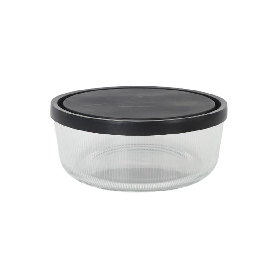 Madkasse Borgonovo Igloo lines Sort Gennemsigtig Glas 1,47 L (12 enheder) #2