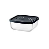 Madkasse Borgonovo Igloo lines Sort Gennemsigtig Glas 960 ml (12 enheder) #2