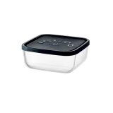 Madkasse Borgonovo Igloo lines Sort Gennemsigtig Glas 3,2 L (6 enheder) #2