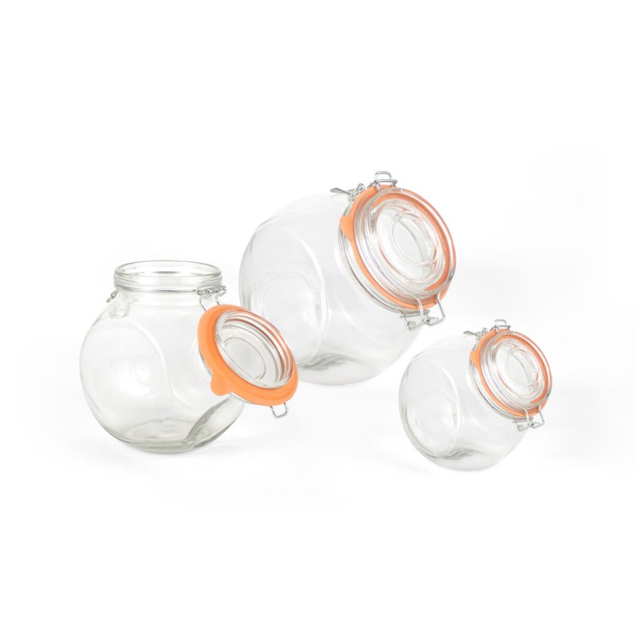 Beholder La Mediterr�nea Orange Gennemsigtig 1 L (12 enheder) #5