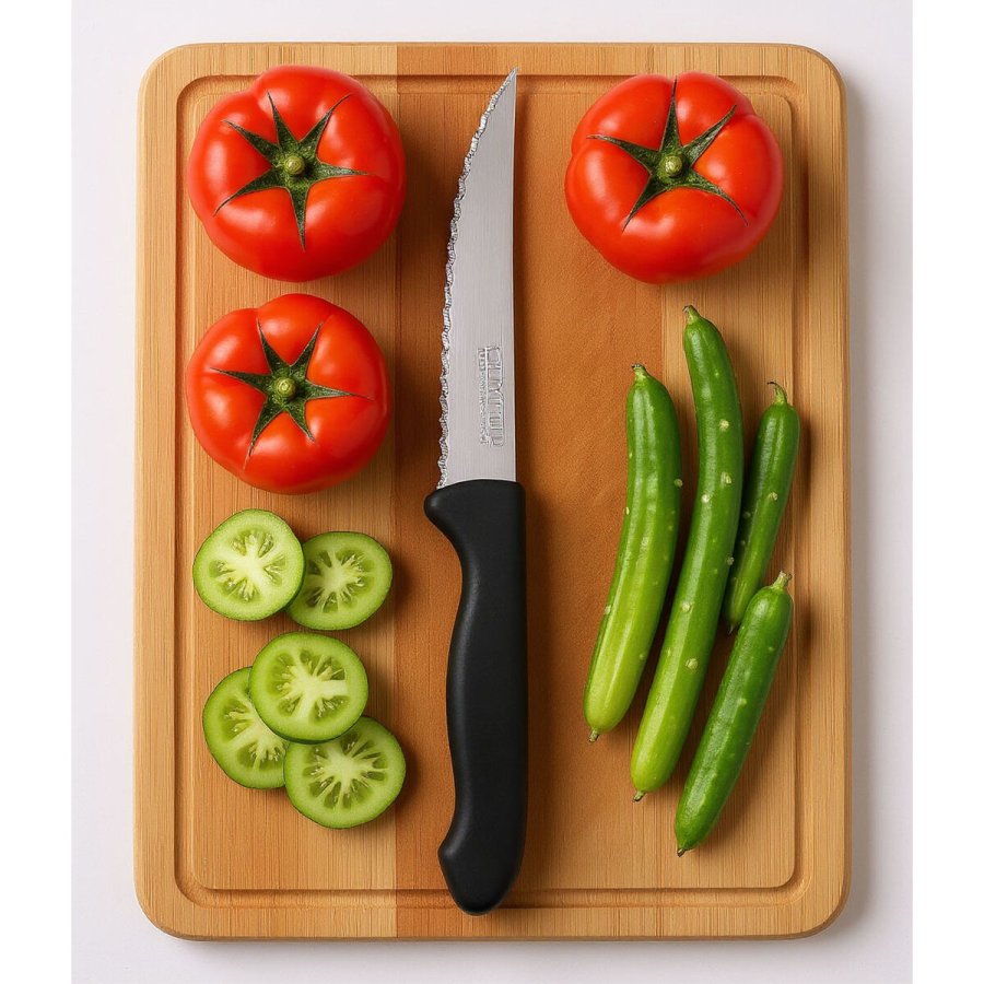 Knivs�t Cuyfor Sort S�lvfarvet Rustfrit st�l polypropylen 6 Dele (24 enheder) #5