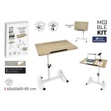 Sofabord MobleKit Hvid Brun 60 x 40 x 59 cm Tr� Metal (3 enheder) #2