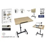 Sofabord MobleKit Brun Sort 60 x 40 x 59 cm Tr� Metal (3 enheder) #2