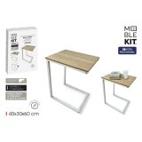 Sofabord MobleKit Hvid Brun 40 x 30 x 60 cm Tr� Metal (3 enheder) #2