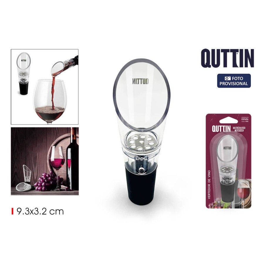 Sk�nkeprop Quttin Sort Gennemsigtig Plastik 9,3 X 3,2 CM (24 enheder) #2