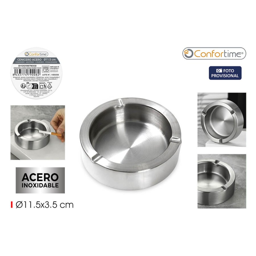 Askeb�ger Confortime S�lvfarvet St�l 11,5 x 3,5 cm (24 enheder) #3