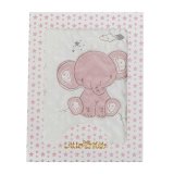 Tppe til Baby Elefant Pink Broderi Dobbeltsidet 100 x 75 cm #1