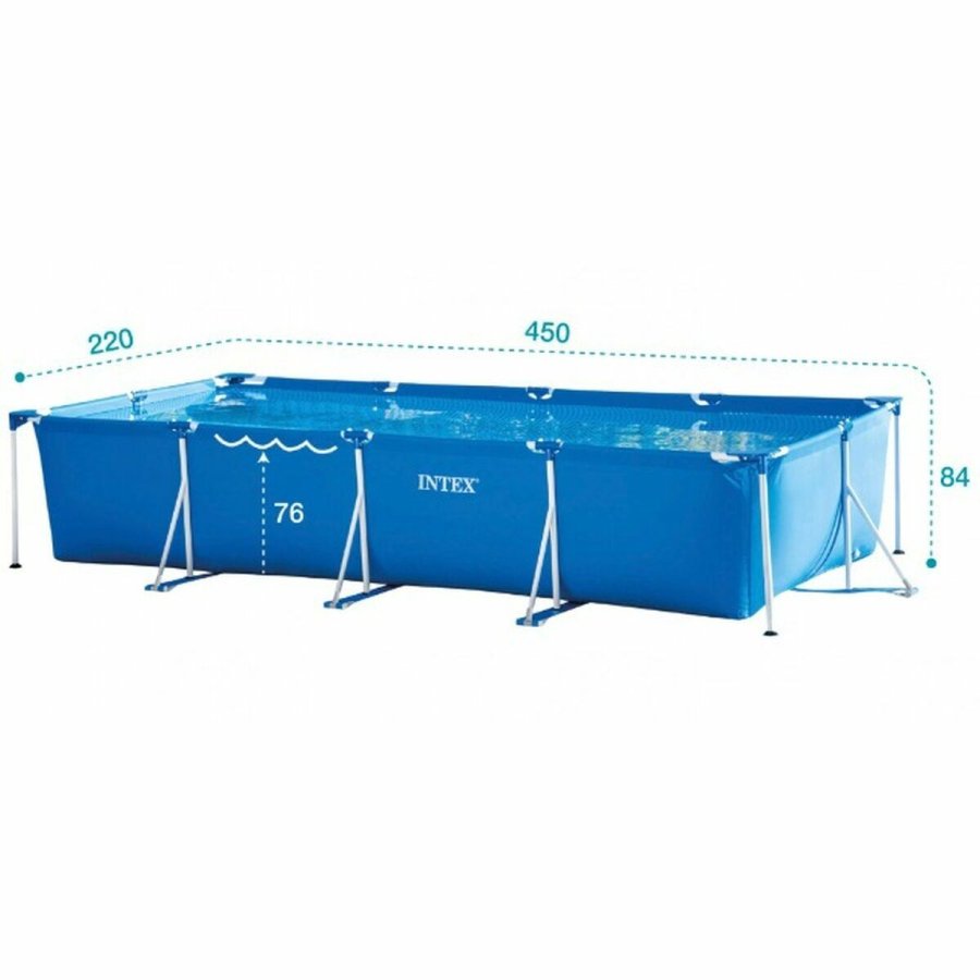 Pool Aftageligt Intex Frame 7127 L Rektangulr 450 X 220 X 84 CM #2