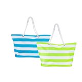 Strandtaske Bismark Bl Hvid Oxford 59 x 19 x 40 cm #1