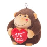 Bamse Gorilla Hjerte 22 cm #1