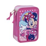 Tredobbelt Penalhus Minnie Mouse Pink 12,5 x 6,5 x 19,5 cm #2