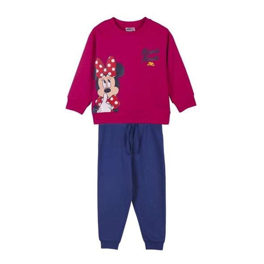 Tr�ningsdragt til b�rn Minnie Mouse Fuchsia 8 �r #1