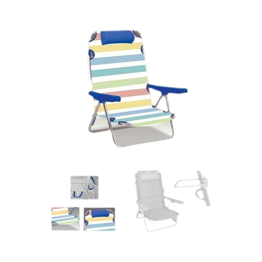 Strandkurv Gul Bl Rd Grn Mrk grn 25 cm #1