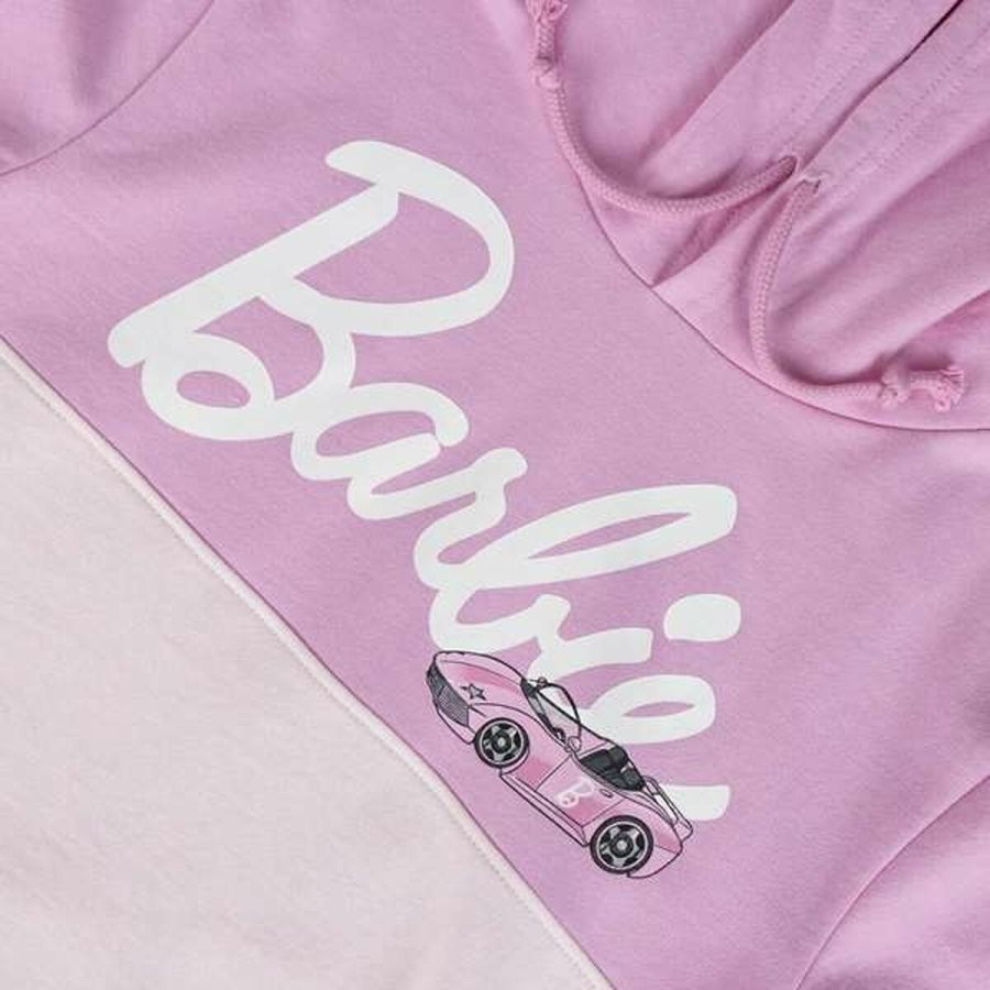 Sweatshirt med h�tte til piger Barbie Pink #3