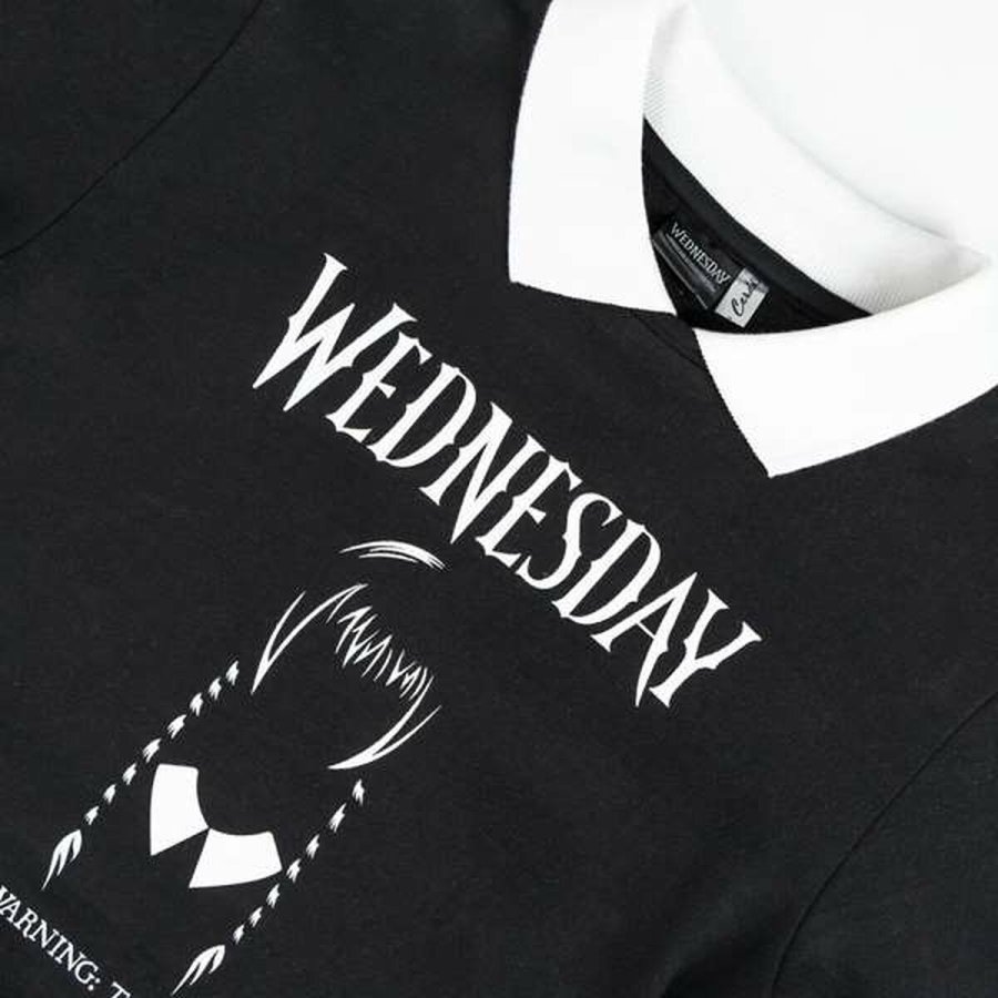 Sweatshirt uden htte til piger Wednesday Mrkegr #3