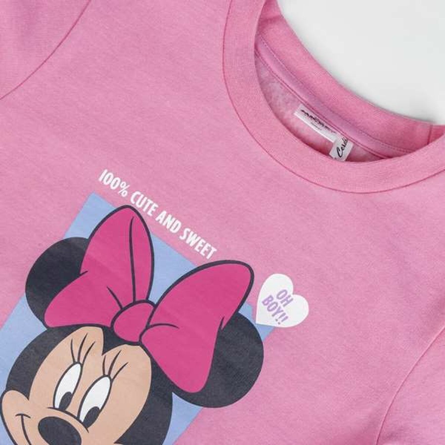 Trningsdragt til brn Minnie Mouse Pink #3