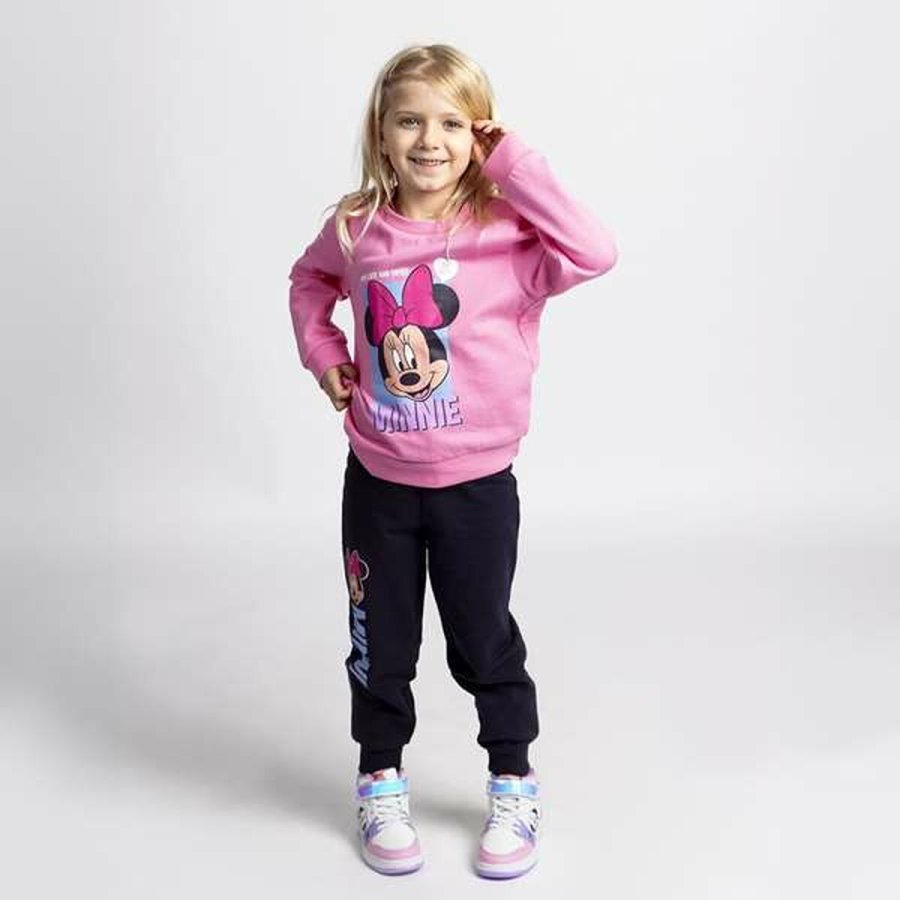 Trningsdragt til brn Minnie Mouse Pink #4