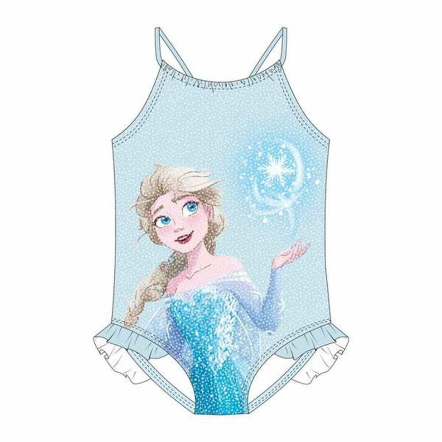 Badedragt til piger Frozen Lysebl #2