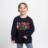 Sweatshirt til B�rn Marvel M�rkebl� #4