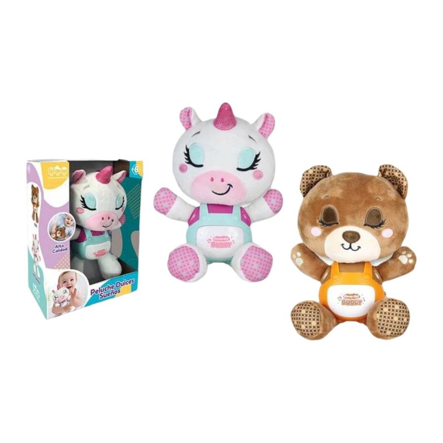 Musical Bamse Hvid Brun 25 cm Papir #1