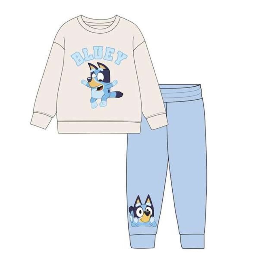 Trningsdragt til brn Bluey Beige #2