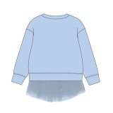 Sweatshirt til B�rn Stitch Lysebl� #4
