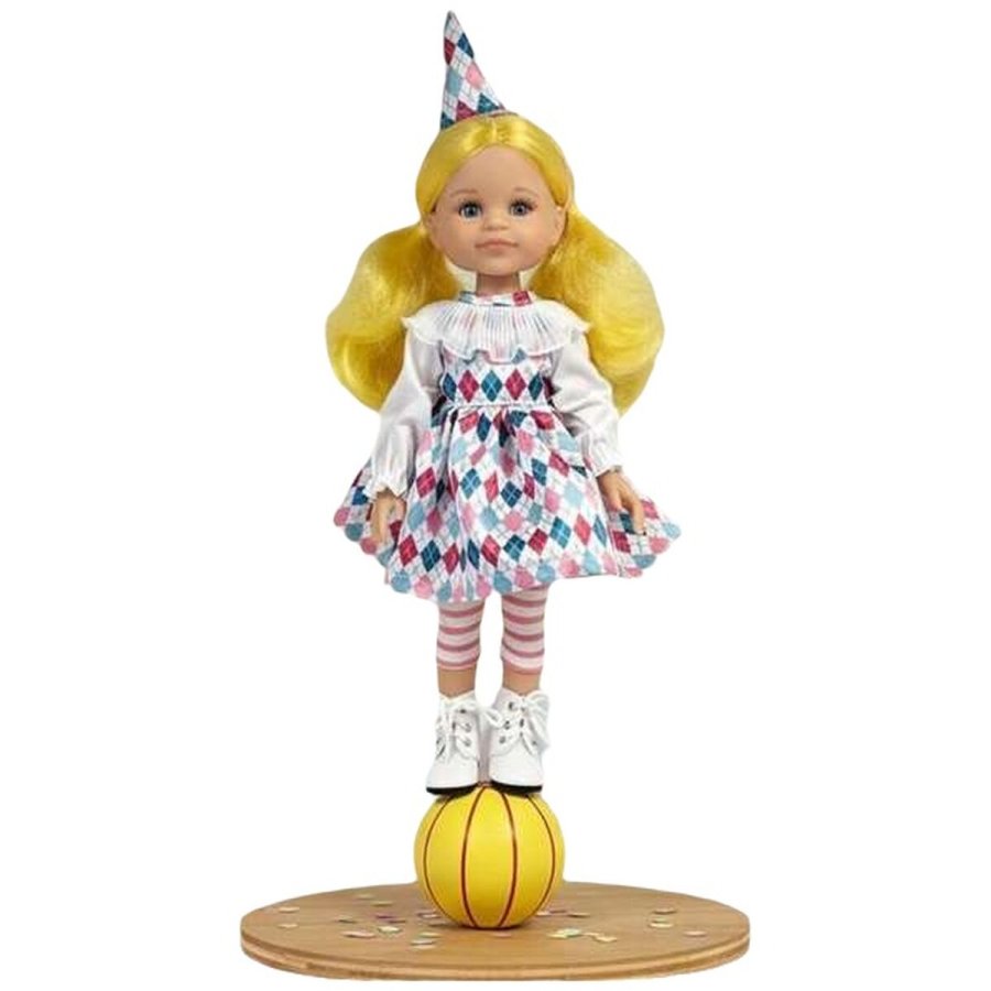 Dukke Paola Reina Amiga Cleo Arlequ�n 32 cm Gul #1