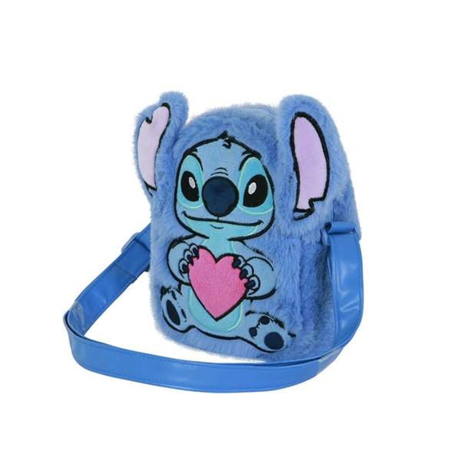 Skuldertaske Lilo & Stitch Bl� 19 x 14 x 7 cm #1