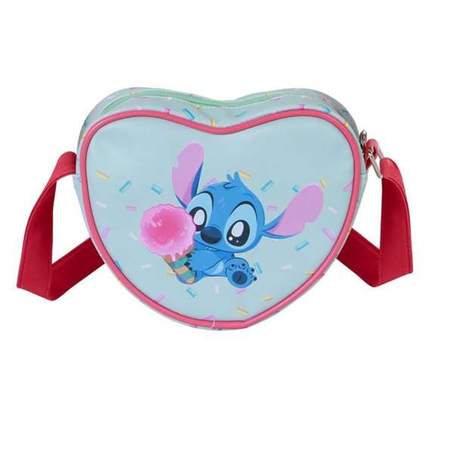 Skuldertaske Lilo & Stitch Bl� 15,5 x 21 x 6,5 cm #3