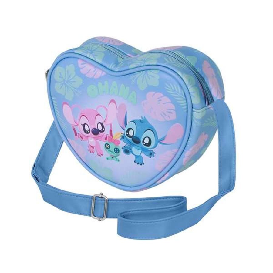 Skuldertaske Lilo & Stitch Bl� 15,5 x 21 x 6,5 cm #1