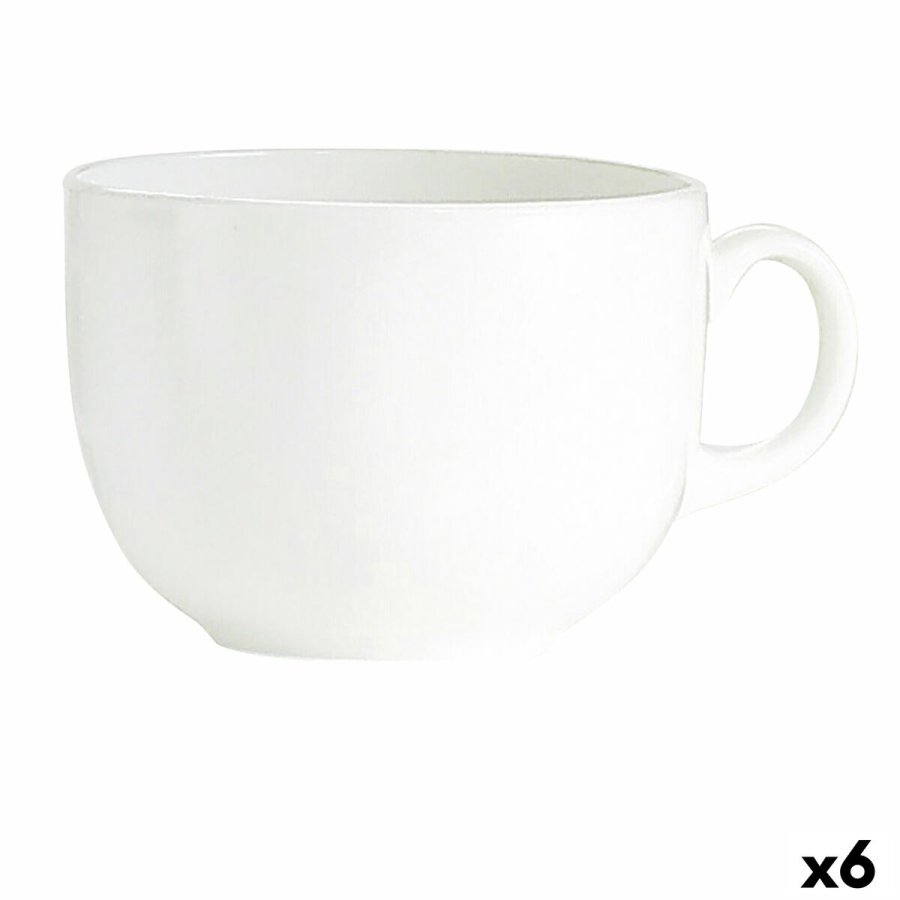 Skodelica Luminarc Blanc Stor Hvid Glas (720 ml) (6 enheder) #1