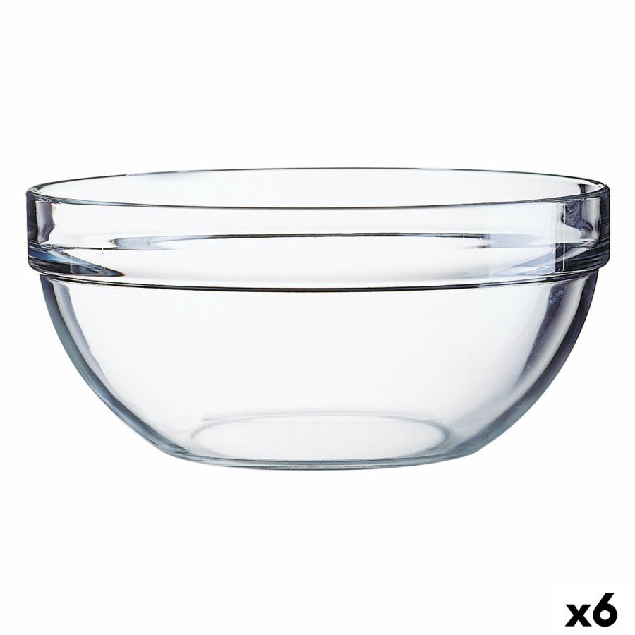Salatskl Luminarc Gennemsigtig Glas (20 cm) (6 enheder) #1