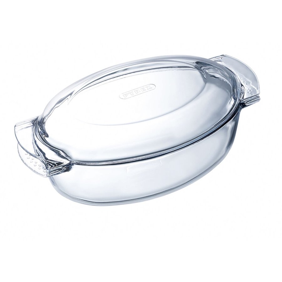 Ovn Fad Pyrex Classic Vidrio Gennemsigtig Glas Oval 39 x 23 x 15 cm Med lg (3 enheder) #4