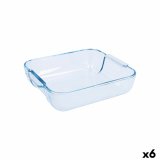 Kkkenspringvand Pyrex Classic Firkantet Gennemsigtig Glas 25 x 22 x 6 cm (6 enheder) #1