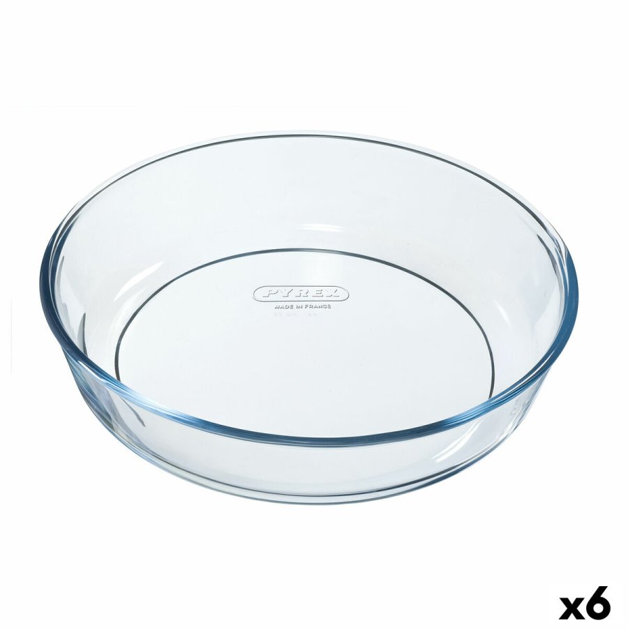 Kageform Pyrex Classic Vidrio Gennemsigtig Glas Cirkulr 26 x 26 x 6 cm 6 enheder #1