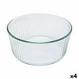 Bageform Pyrex Classic Souffl 21 x 21 x 10 cm Gennemsigtig Glas (4 enheder) #1