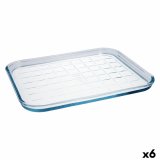 Rektangulr Form Pyrex Classic Vidrio Gennemsigtig Glas 33 x 27 x 2 cm Flad (6 enheder) #1