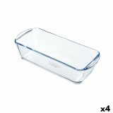 Bageform Pyrex Classic Vidrio Rektangulr Gennemsigtig Glas 28 x 11 x 8 cm (4 enheder) #1