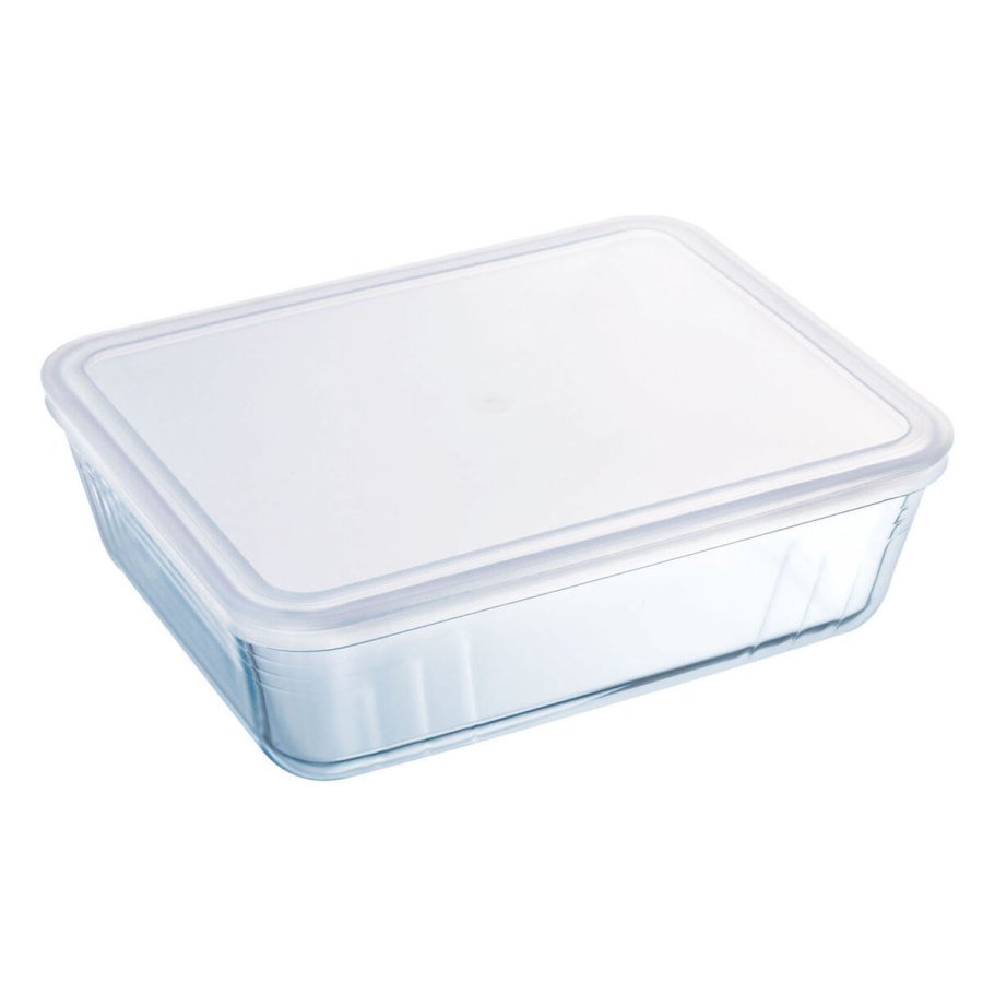 Rektangulr madkasse med Lg Pyrex Cook & Freeze 19 x 14 x 5 cm 800 ml Gennemsigtig Silikone Glas (6 enheder) #4