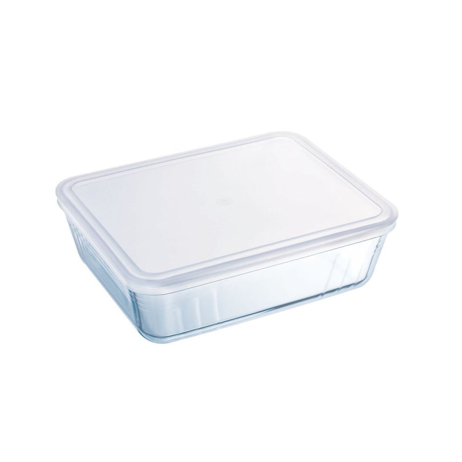Rektangulr madkasse med Lg Pyrex Cook&freeze 28 x 23 x 10 cm 4,2 L Gennemsigtig Glas Silikone (3 enheder) #4