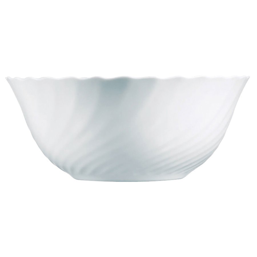 Salatskl Luminarc Trianon Hvid Glas (24 cm) (6 enheder) #7
