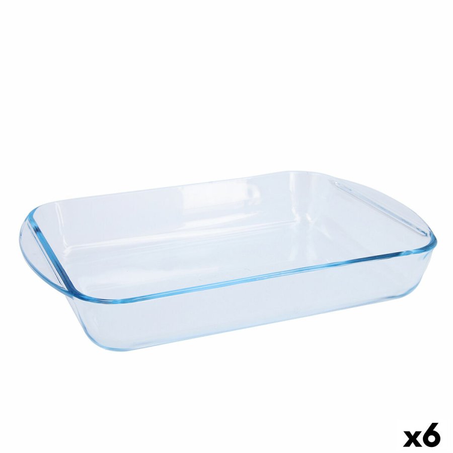 Ovn Fad Pyrex Classic Vidrio Gennemsigtig Glas Rektangulr 35 x 23 x 6 cm (6 enheder) #1