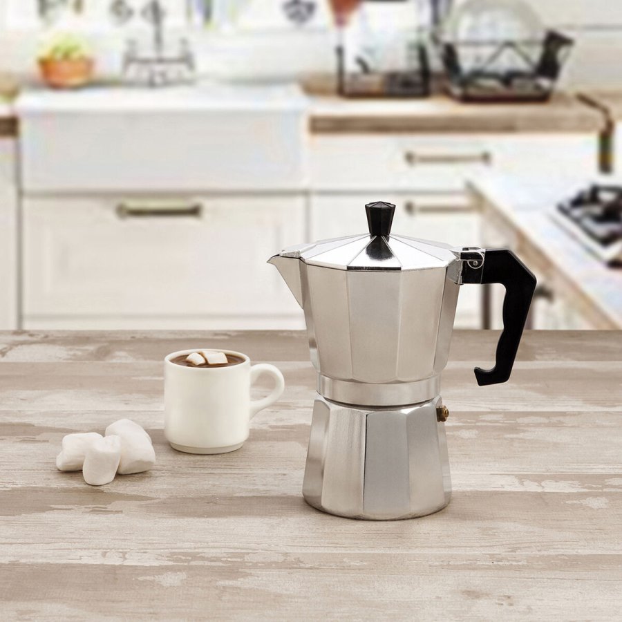 Italiensk Kaffekande Quid Cesena Stl Aluminium Bakelit 6 Kopper (6 enheder) #7