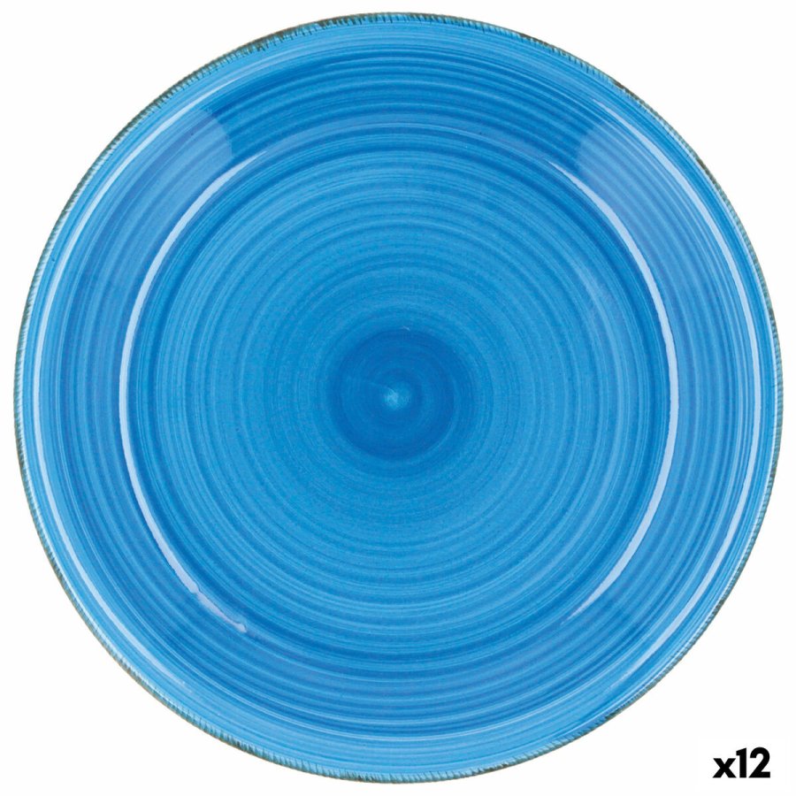 Flad Plade Quid Vita Azul Bl Keramik  27 cm (12 enheder) #1