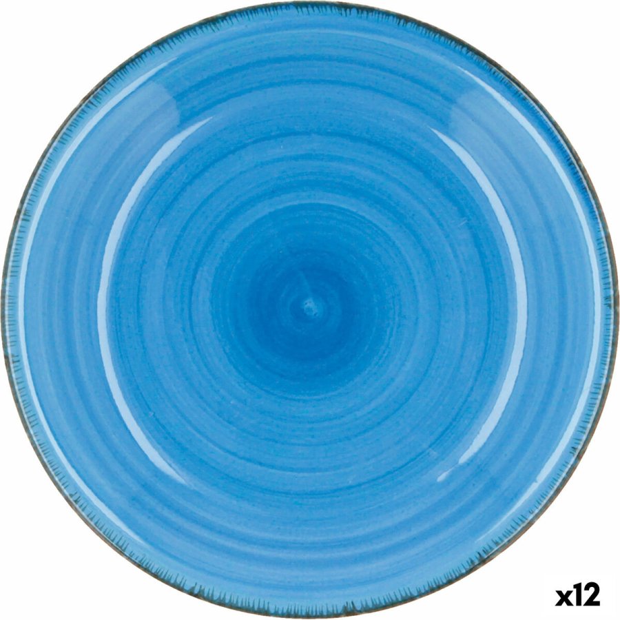 Dyb tallerken Quid Vita Bl Keramik ( 21,5 cm) (12 enheder) #1