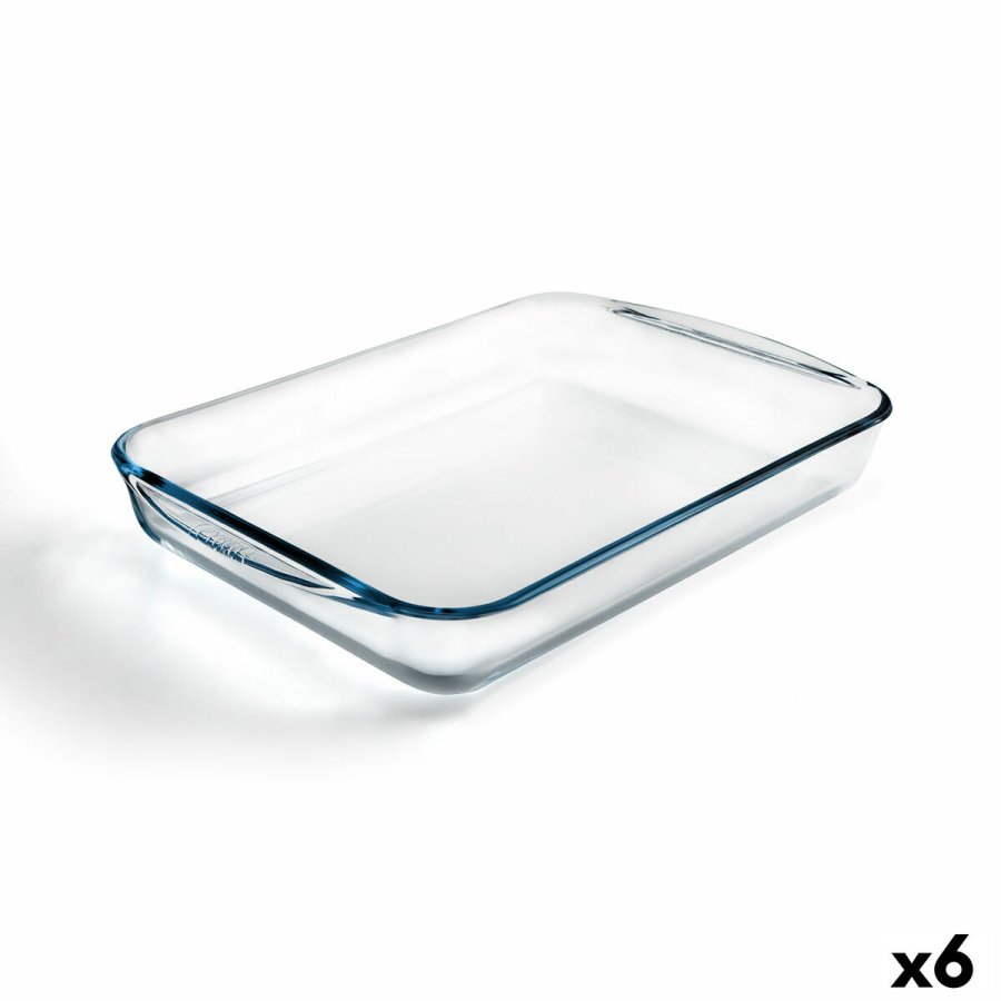 Ovn Fad Pyrex Classic Vidrio Gennemsigtig Glas Rektangulr 40 x 27 x 6 cm (6 enheder) #1