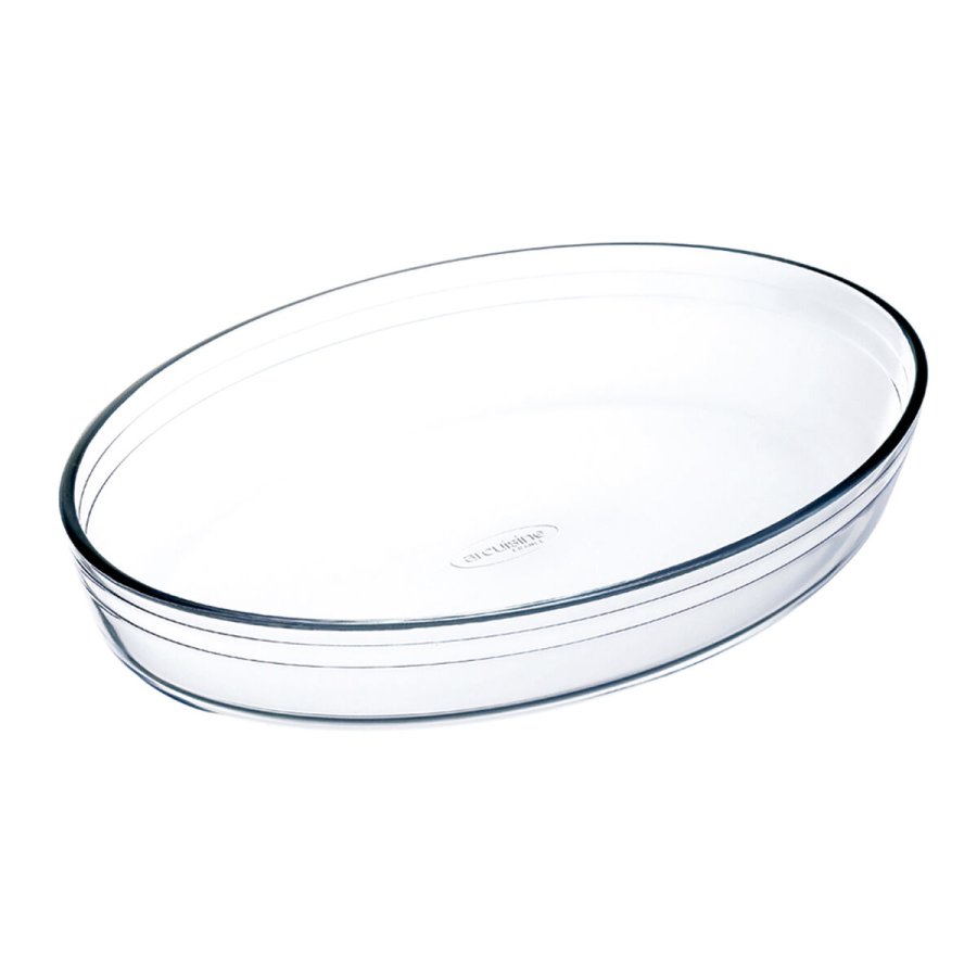 Ovn Fad  Cuisine Ocuisine Vidrio Gennemsigtig Glas Oval 35 x 25 x 7 cm (6 enheder) #4