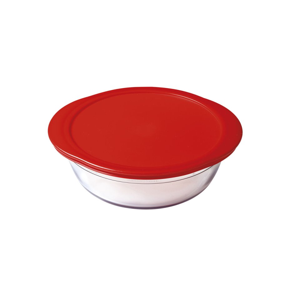 Rund madkasse med lg  Cuisine Cook & Store 21 x 21 x 7 cm Rd 1,1 L Silikone Glas (5 enheder) #4